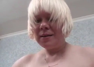 Blonde dominates her hung son here