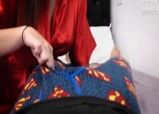 Trimmed pussy mommy loves POV action