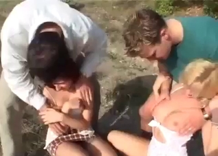 Incestuous forced sex during a picnic