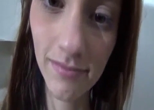 Brown-haired teen's ready for abuse