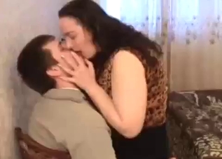 Chubby mommy fucking her hung son
