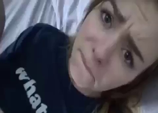 Whimpering teen fucked in POV